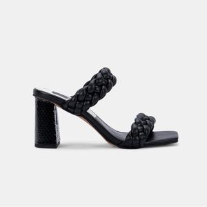 Dolce Vita Block Heel Braided Leather Sandals